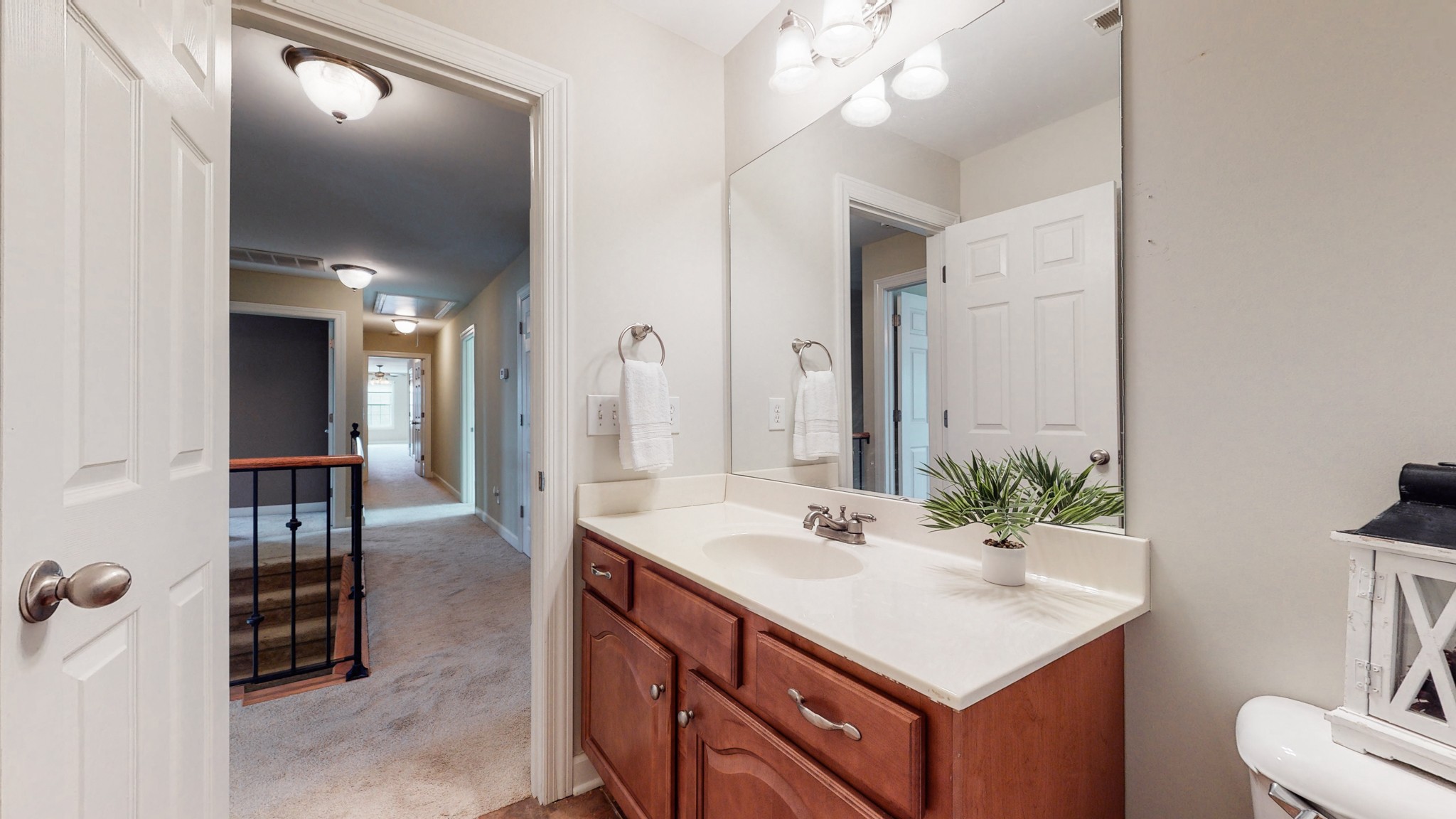 1805 North Lovvorn Road Christiana, TN 37037 - Photo 39 of 54 a bathroom with a sink vanity and a mirror