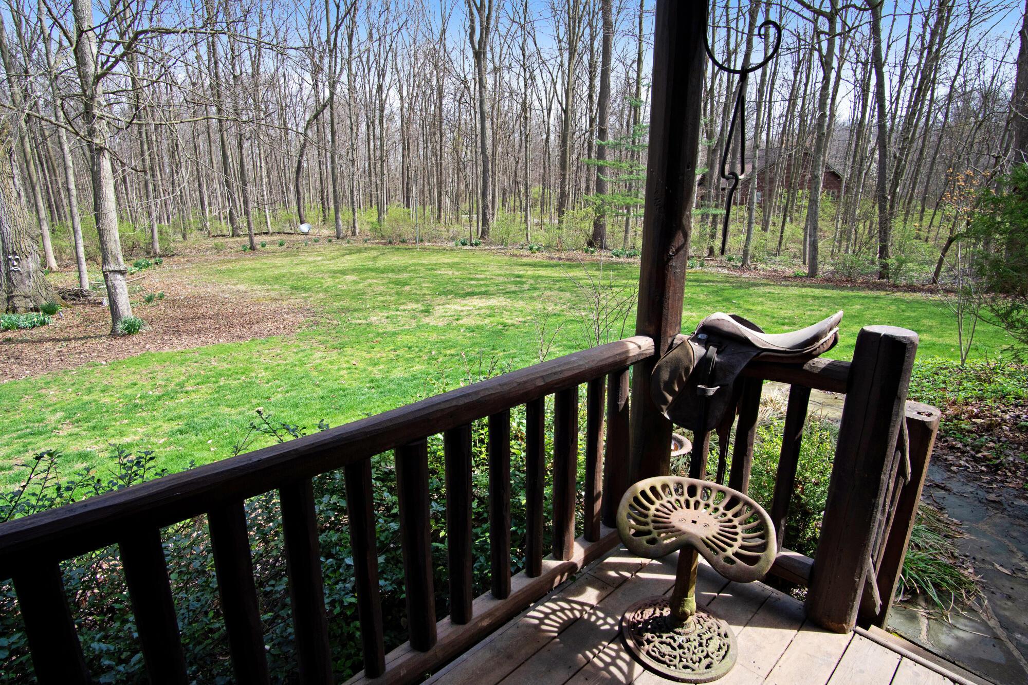 6011 Houseman Road Ostrander, OH 43061 - Photo 6 of 84 Wide log porch