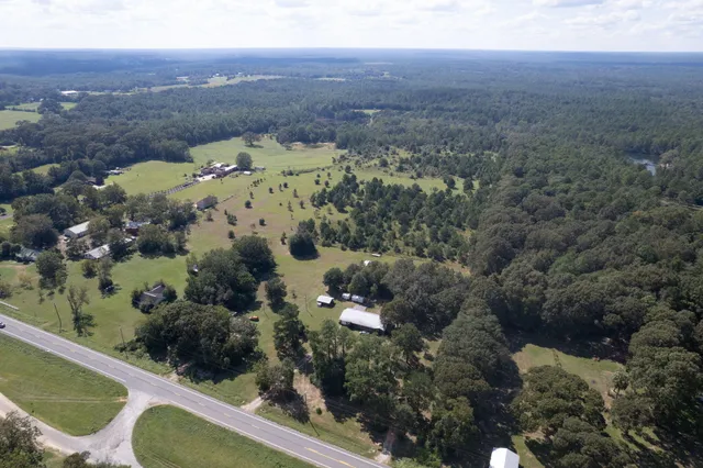 a view of a pathway with a yard