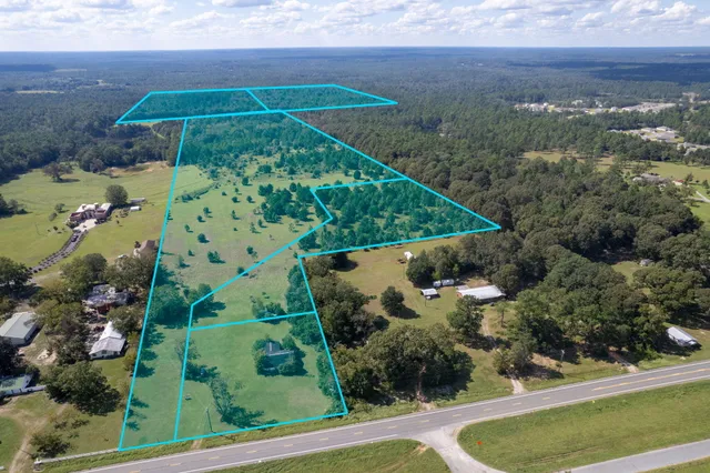 a view of a green yard