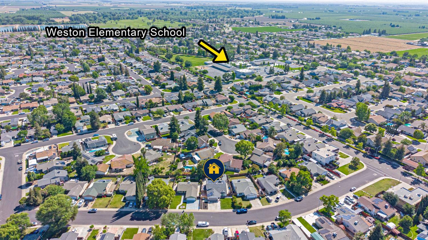 1464 Denise Drive Ripon, CA 95366 - Photo 40 of 41 an aerial view of multiple house