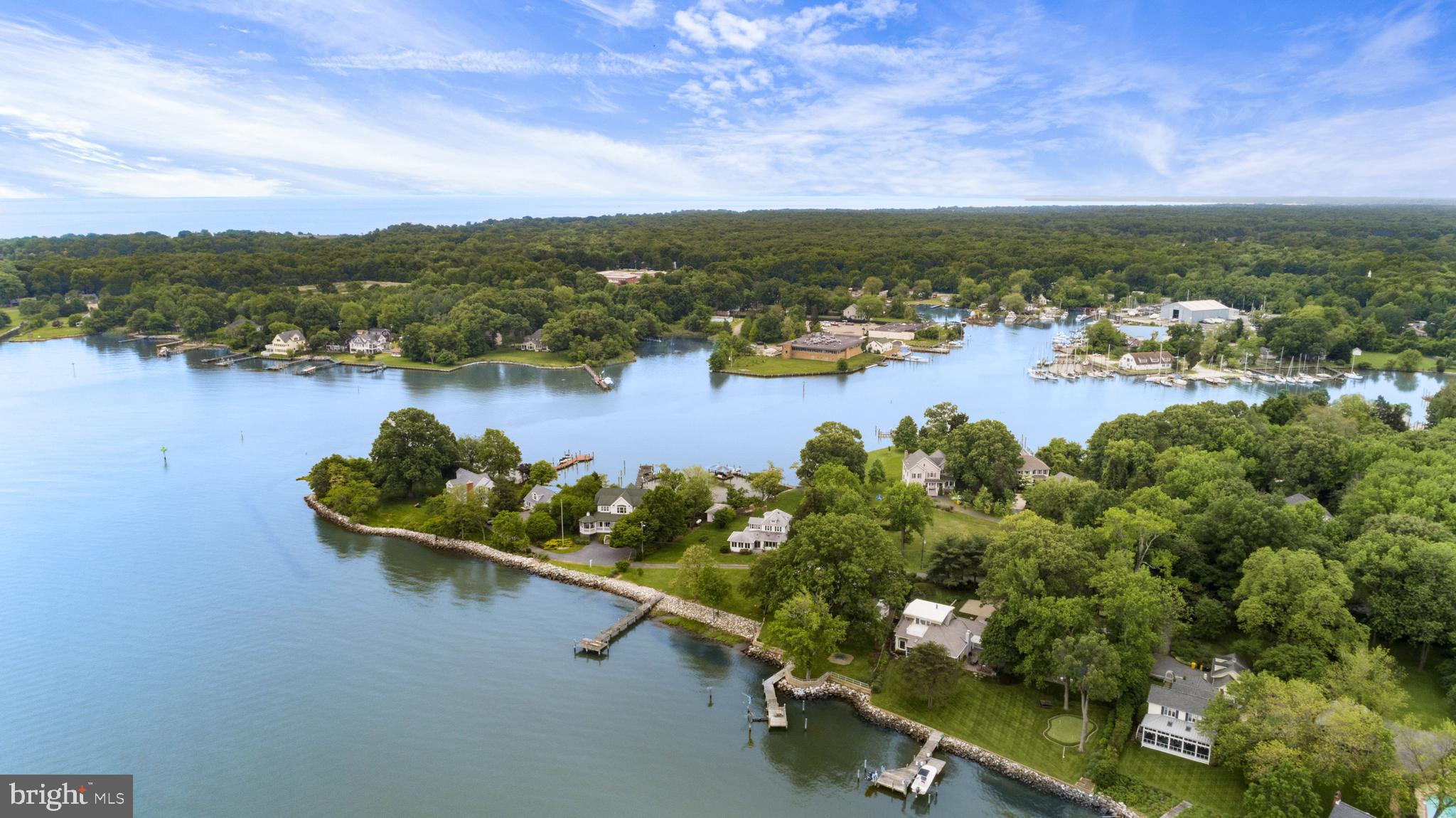 1457 Nieman Road Shady Side, MD 20764 - Photo 47 of 49 an aerial view of a house with a lake view