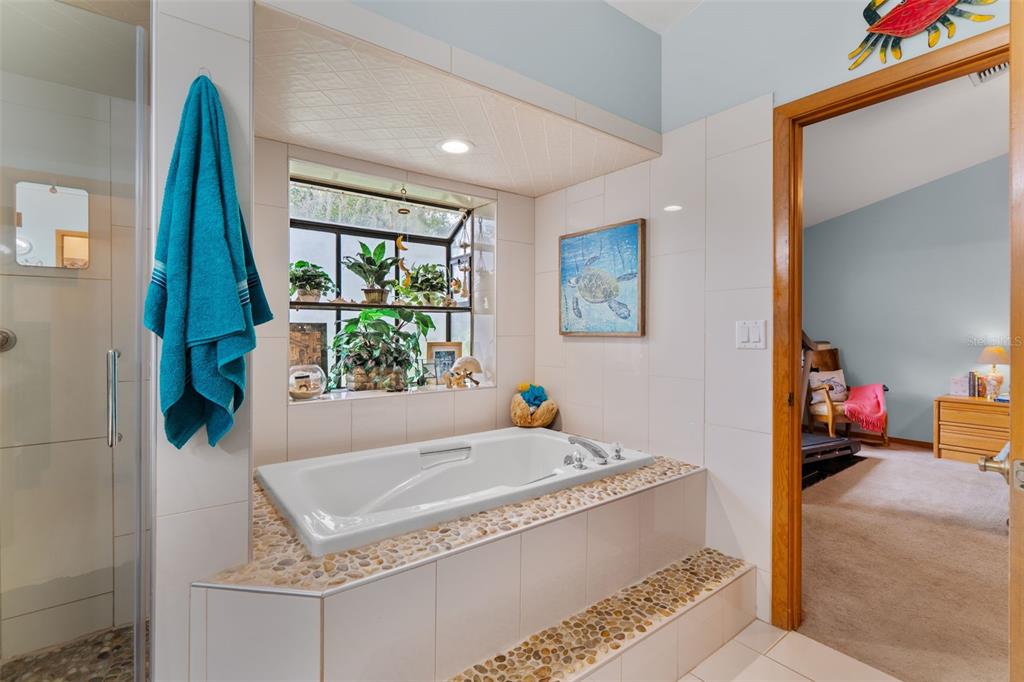 14334 Raintree Boulevard Grand Island, FL 32735 - Photo 24 of 40 a bath tub sitting next to a window