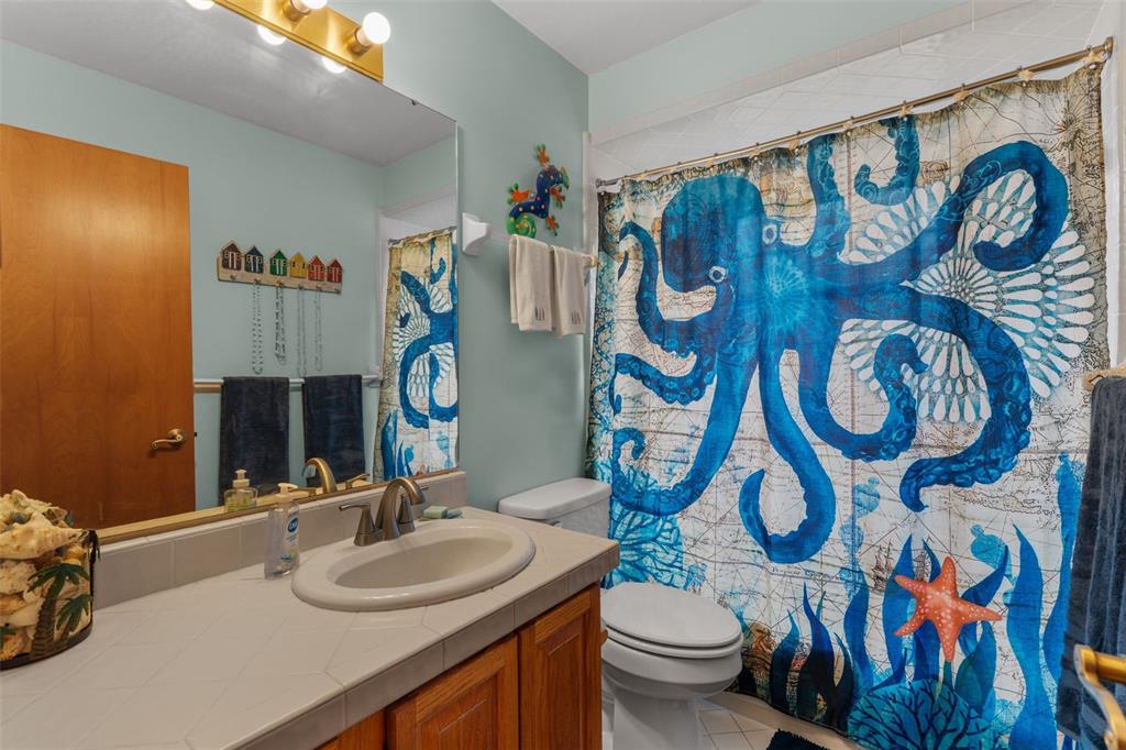 14334 Raintree Boulevard Grand Island, FL 32735 - Photo 29 of 40 a bathroom with a sink and a mirror