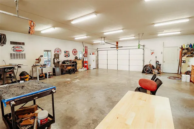 a room with furniture and a table