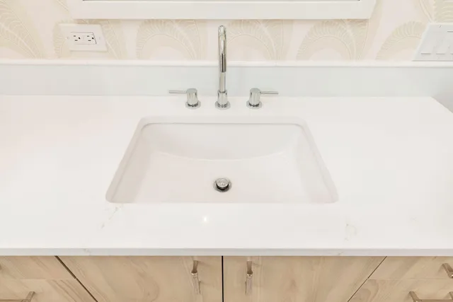 a bathroom with a sink