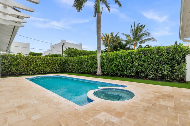 a view of outdoor space yard and swimming pool