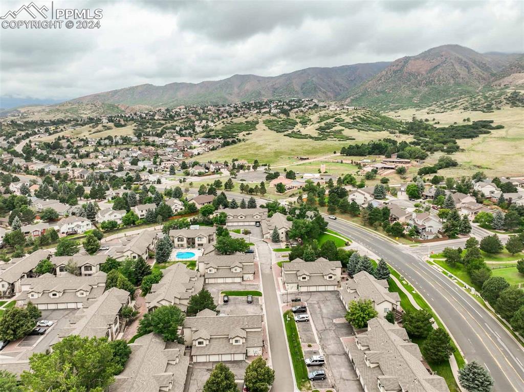 2195 Alicia Point, Unit 102 Colorado Springs, CO 80919 - Photo 33 of 36 an aerial view of residential houses with outdoor space