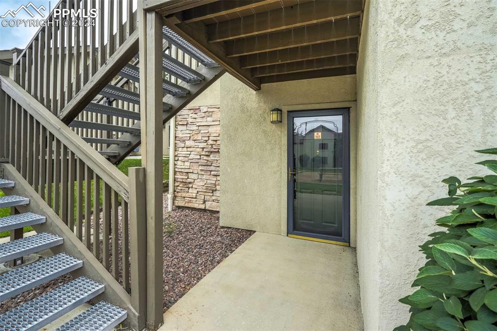 2195 Alicia Point, Unit 102 Colorado Springs, CO 80919 - Photo 4 of 36 a view of an entryway door