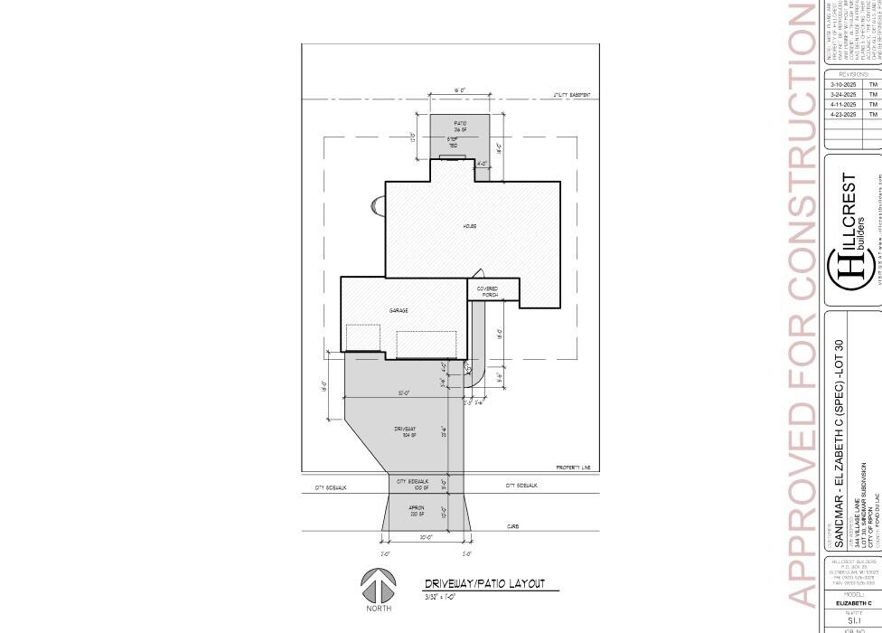 402 Village Lane Ripon, WI 54971 - Photo 8 of 8 lot 30 driveway plan