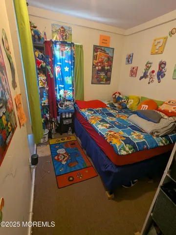 a storage room with furniture