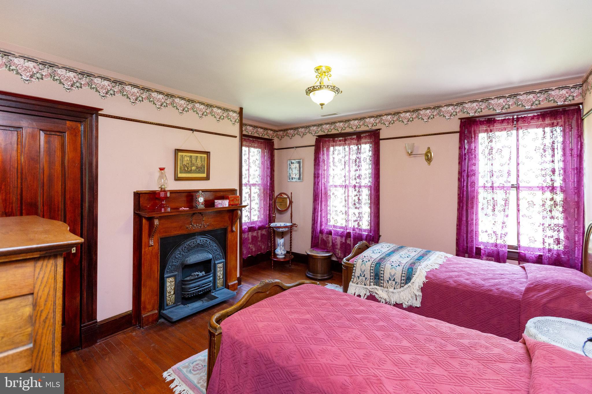 13907 Cherry Tree Crossing Road Brandywine, MD 20613 - Photo 54 of 103 "Red Bedroom" with Decorative-Only Fireplace