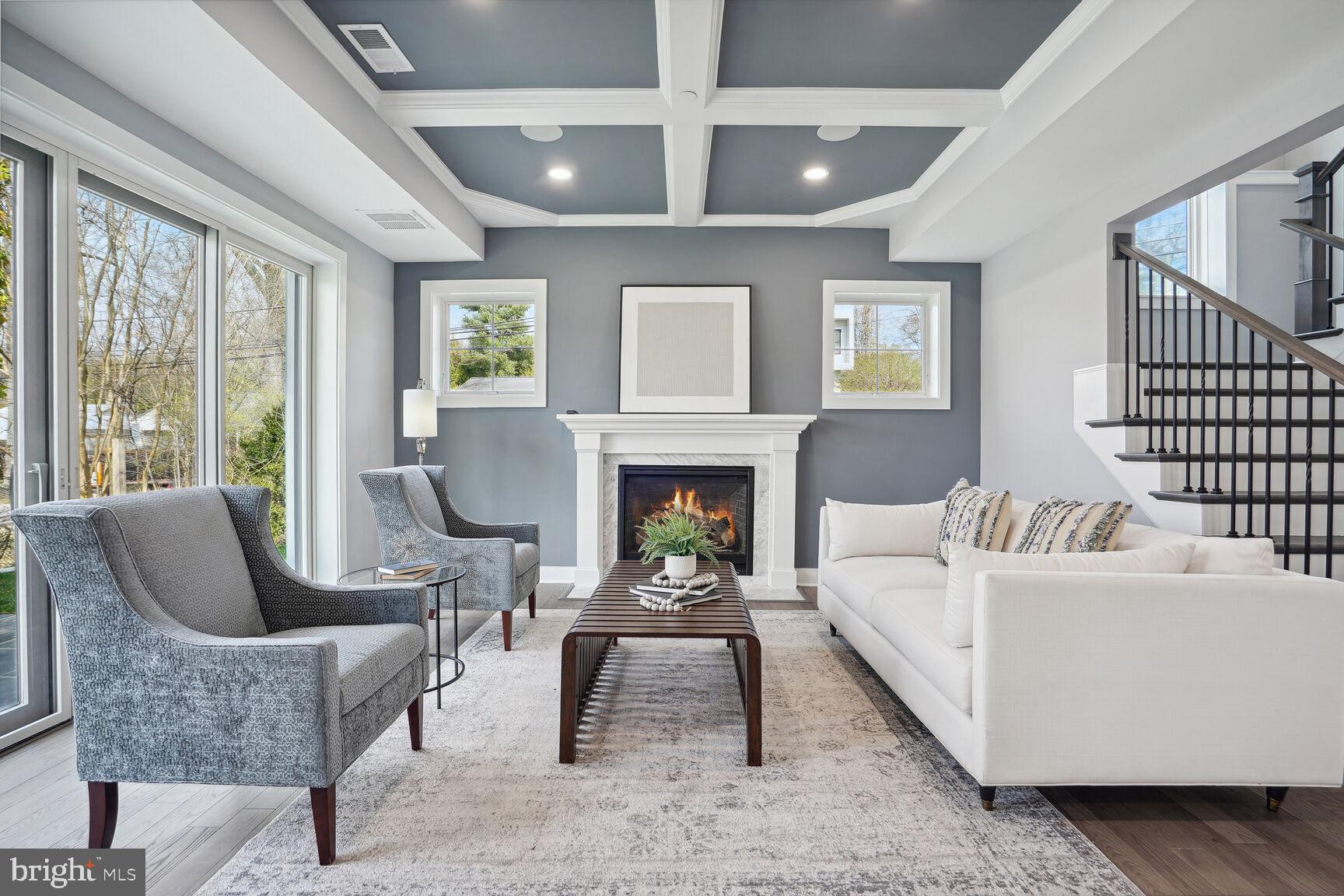 8616 Jones Mill Road Chevy Chase, MD 20815 - Photo 14 of 81 Great Room with large gas Heat n Glo fireplace