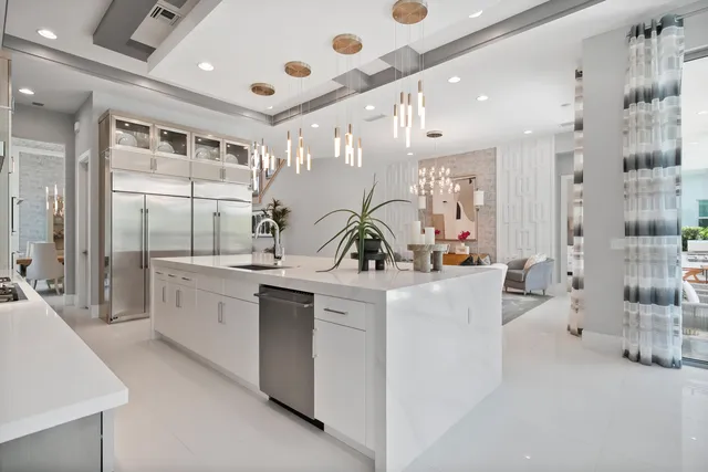 a living room with furniture fireplace and flat screen tv