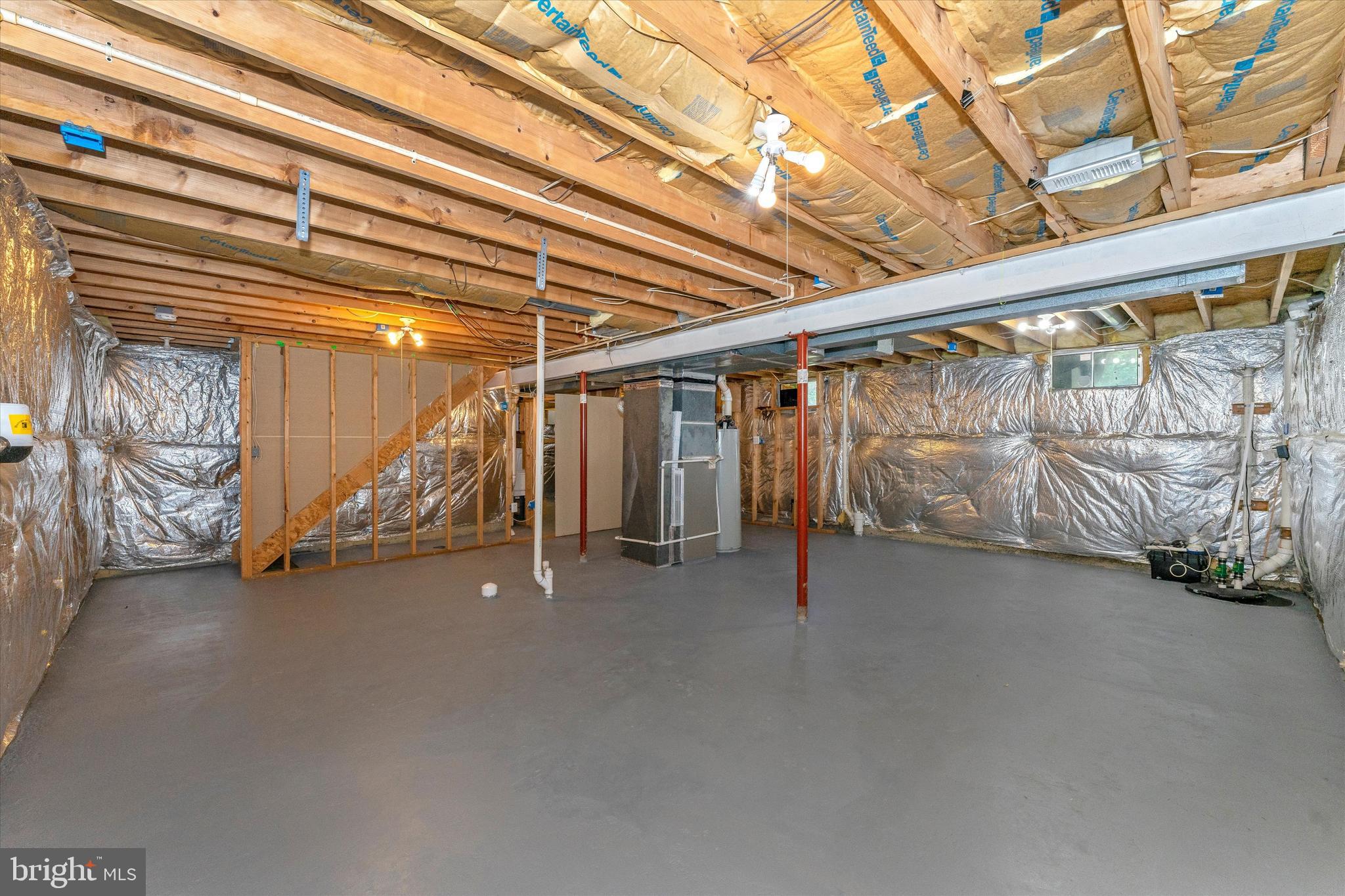 6385 Waterloo Road Elkridge, MD 21075 - Photo 27 of 36 Basement has rough -in bath + side entrance