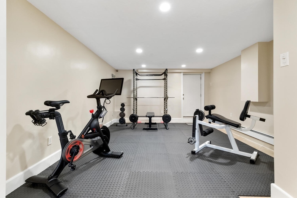 40 Philip Road Lexington, MA 02421 - Photo 35 of 42 a view of a room with gym equipment