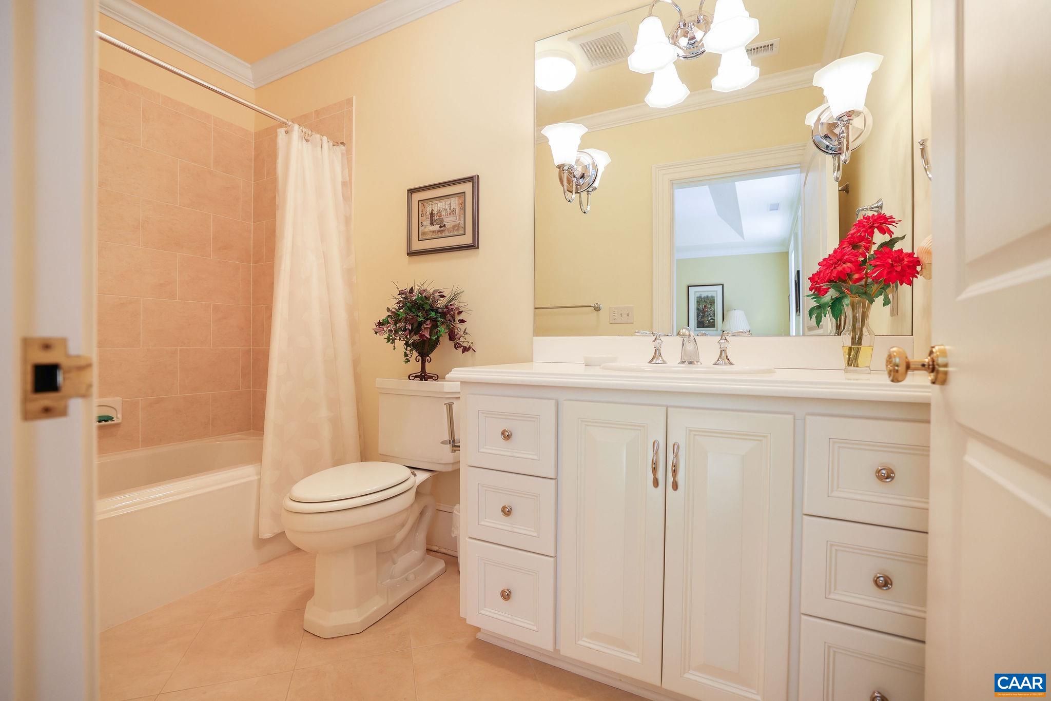 6385 Indian Ridge Drive Earlysville, VA 22936 - Photo 31 of 48 a bathroom with a sink vanity granite and toilet