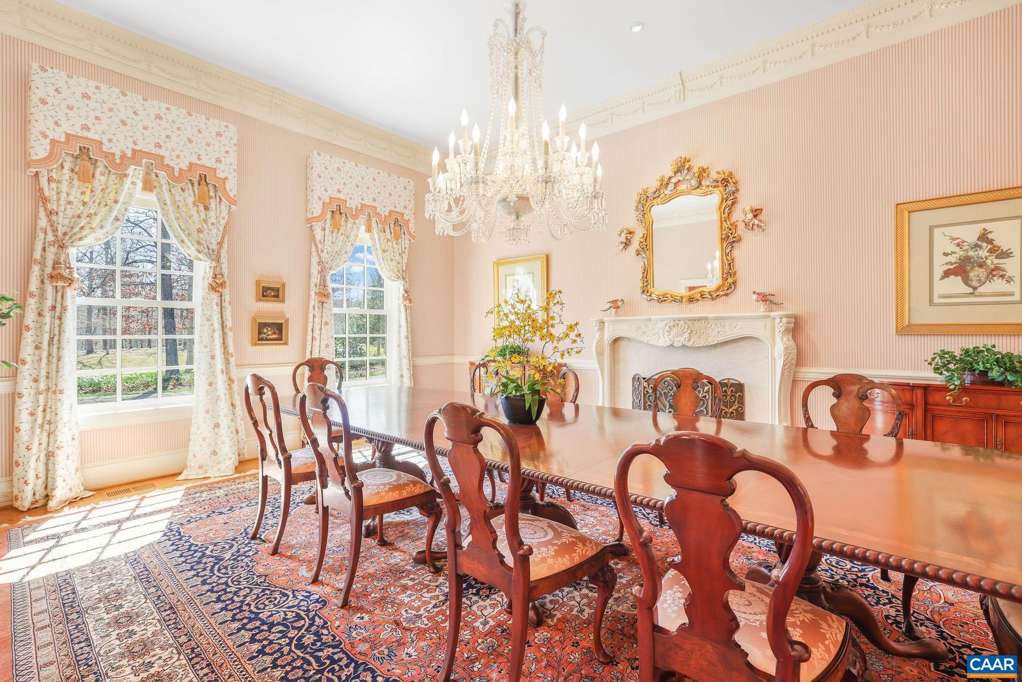 6385 Indian Ridge Drive Earlysville, VA 22936 - Photo 6 of 48 a view of a dining room with furniture window and outside view