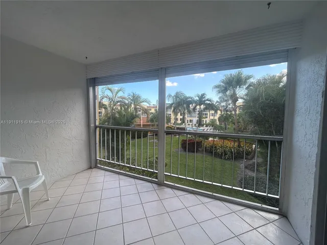 a view of a lake view from a balcony