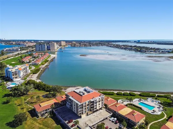 an aerial view of a ocean view