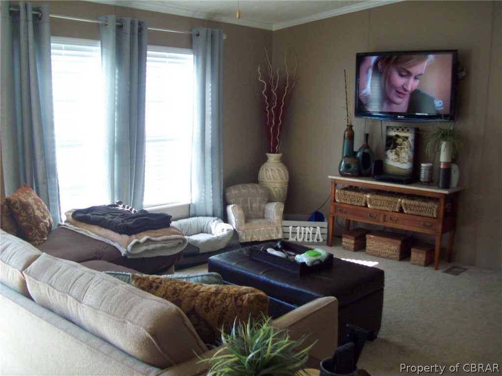 133 Dixon Road Hudgins, VA 23076 - Photo 13 of 25 a living room with furniture and a flat screen tv