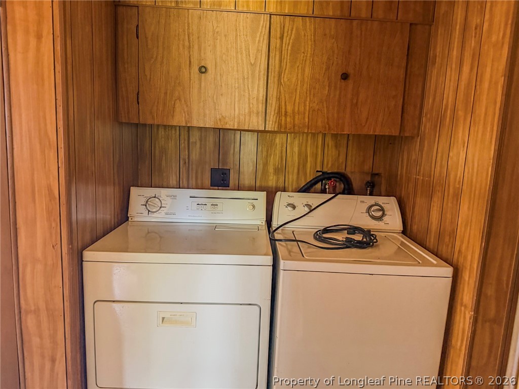 1308 Mac D Road Orrum, NC 28369 - Photo 16 of 32 a utility room with dryer and washer