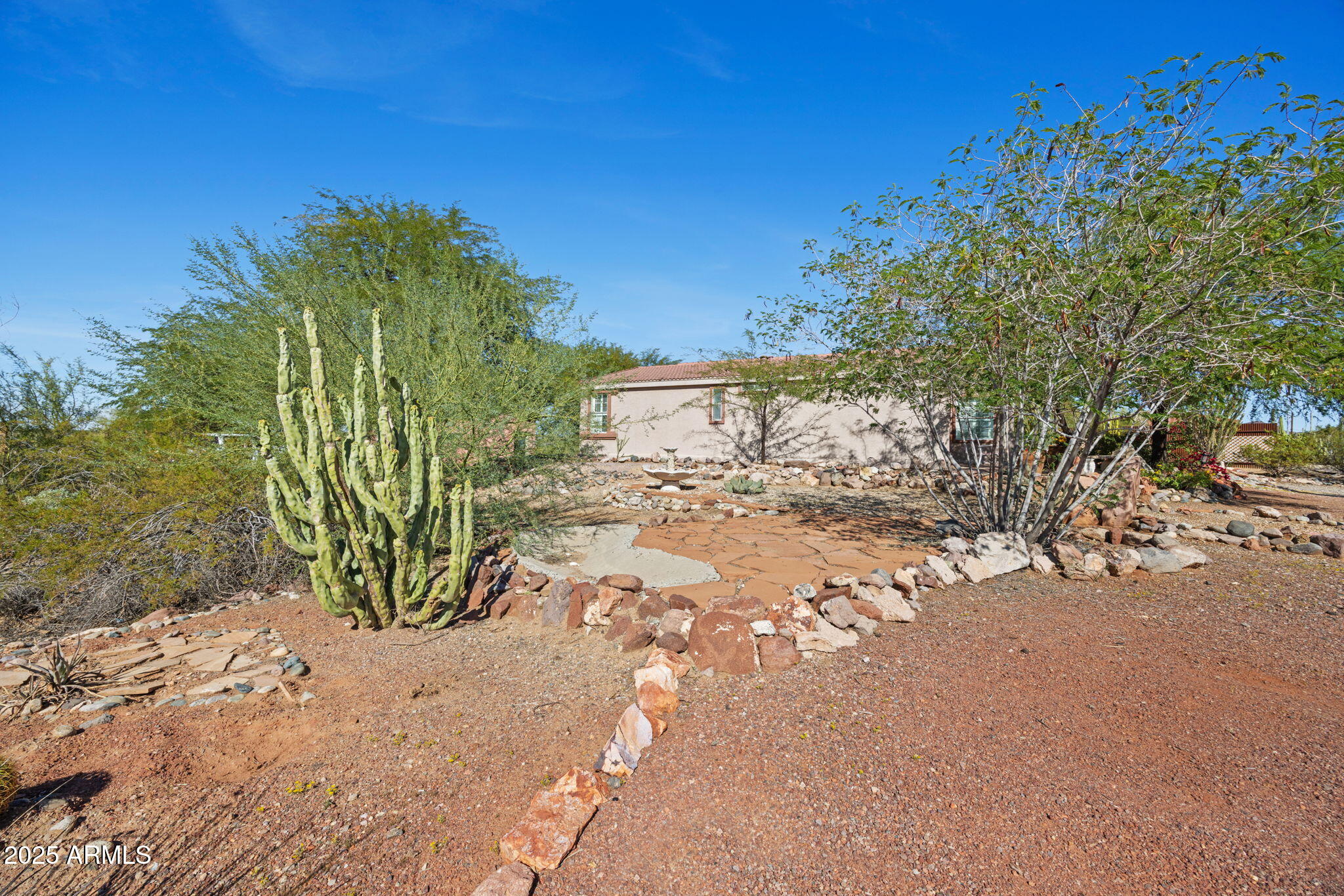 42210 North Castle Hot Springs Road Morristown, AZ 85342 - Photo 30 of 47 a view of a yard with plants and trees