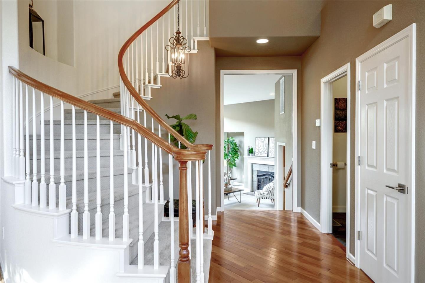 93 Ralston Ranch Road Belmont, CA 94002 - Photo 18 of 49 a view of a hallway with wooden floor and entryway