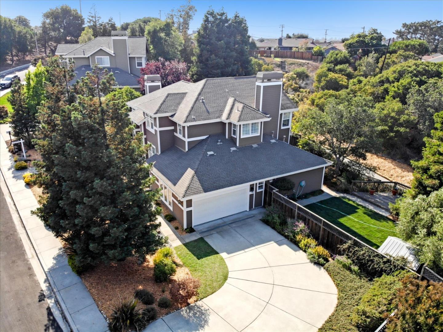 93 Ralston Ranch Road Belmont, CA 94002 - Photo 45 of 49 an aerial view of a house with a patio