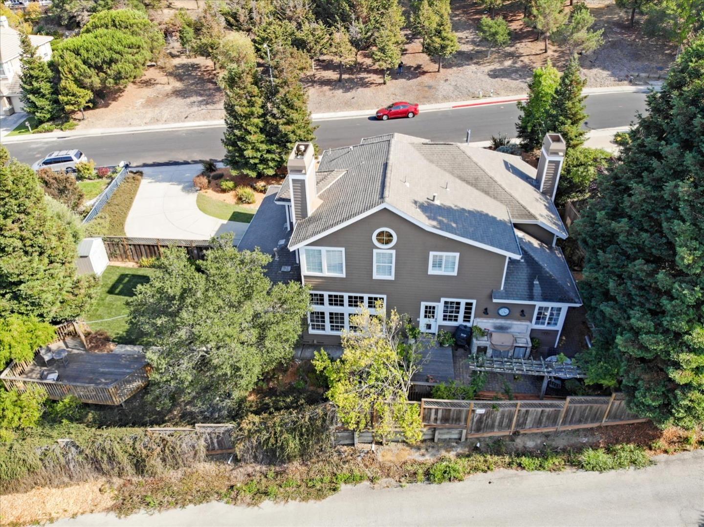 93 Ralston Ranch Road Belmont, CA 94002 - Photo 46 of 49 an aerial view of a house