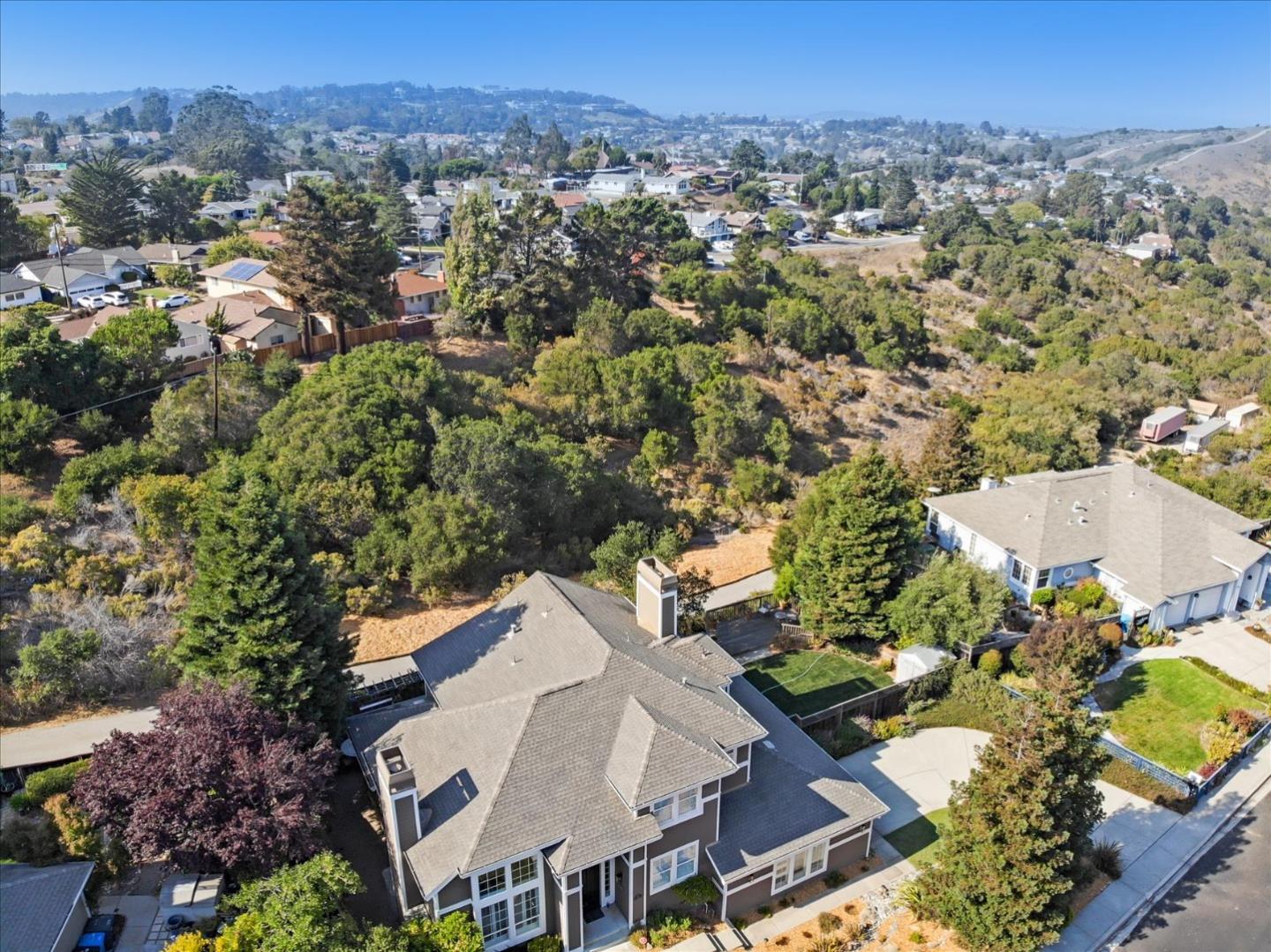 93 Ralston Ranch Road Belmont, CA 94002 - Photo 48 of 49 an aerial view of a house with a yard