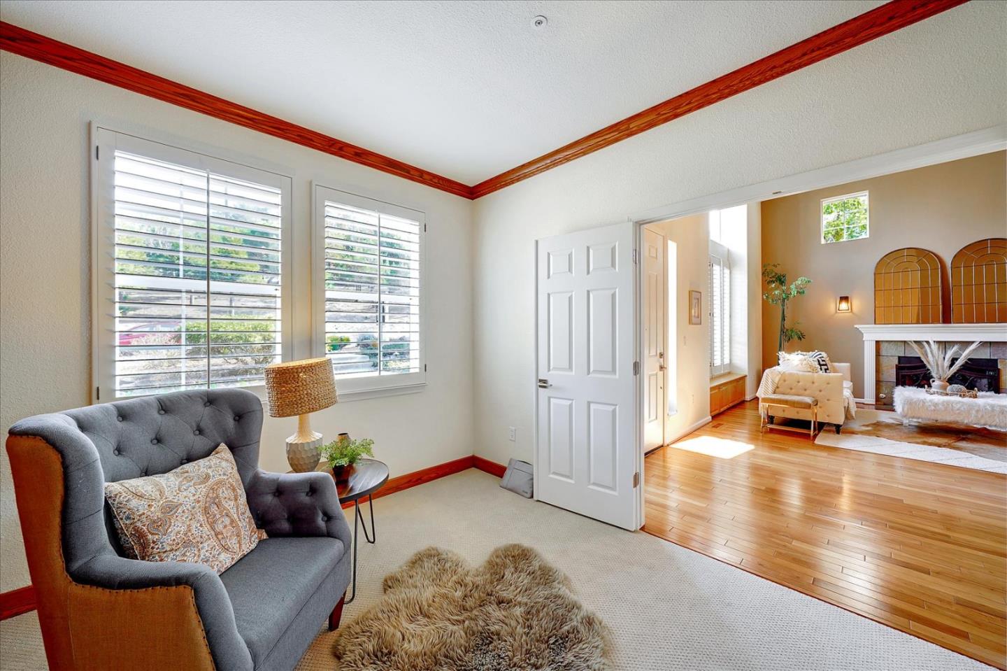 93 Ralston Ranch Road Belmont, CA 94002 - Photo 10 of 49 a living room with furniture and a large window