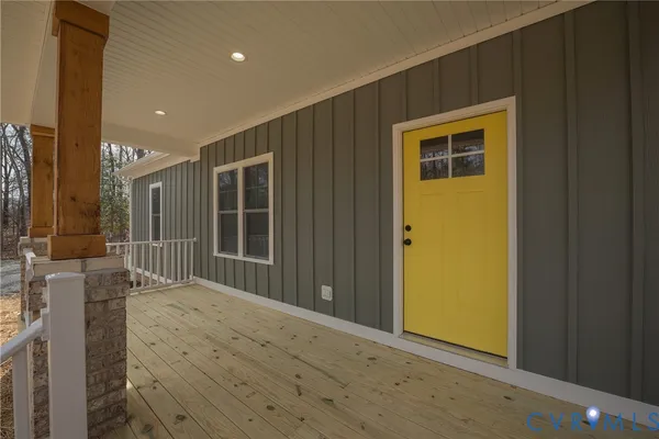 a view of a porch