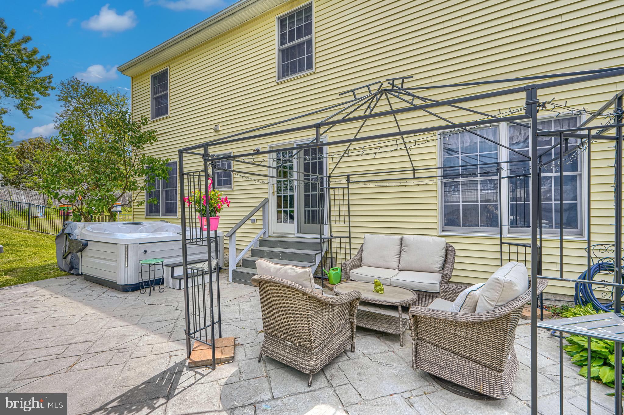 4620 Silver Spring Road Perry Hall, MD 21128 - Photo 61 of 75 Rear patio, french doors to Kitchen