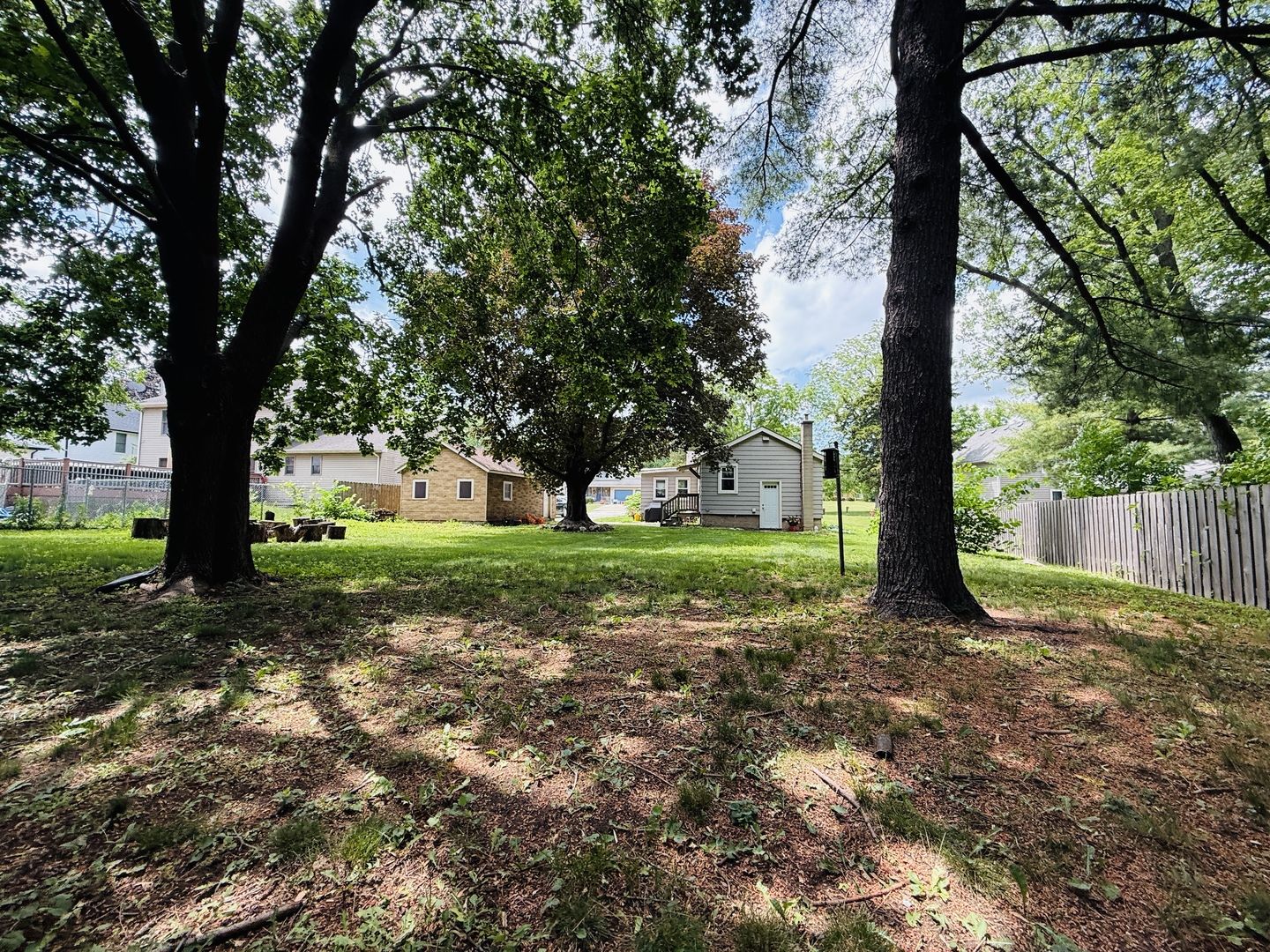 423 Maple Street Marengo, IL 60152 - Photo 5 of 17 a view of a yard with tree s