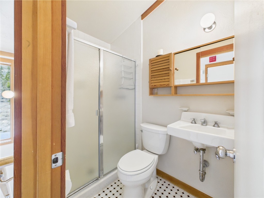 620 Tennis Club Road, Unit 1339 Keystone, CO 80435 - Photo 31 of 49 Hall bathroom with walk-in shower and classic tile flooring