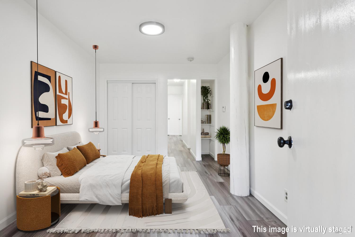 16 Dutton Court Sausalito, CA 94965 - Photo 28 of 42 a bedroom with bed and a window