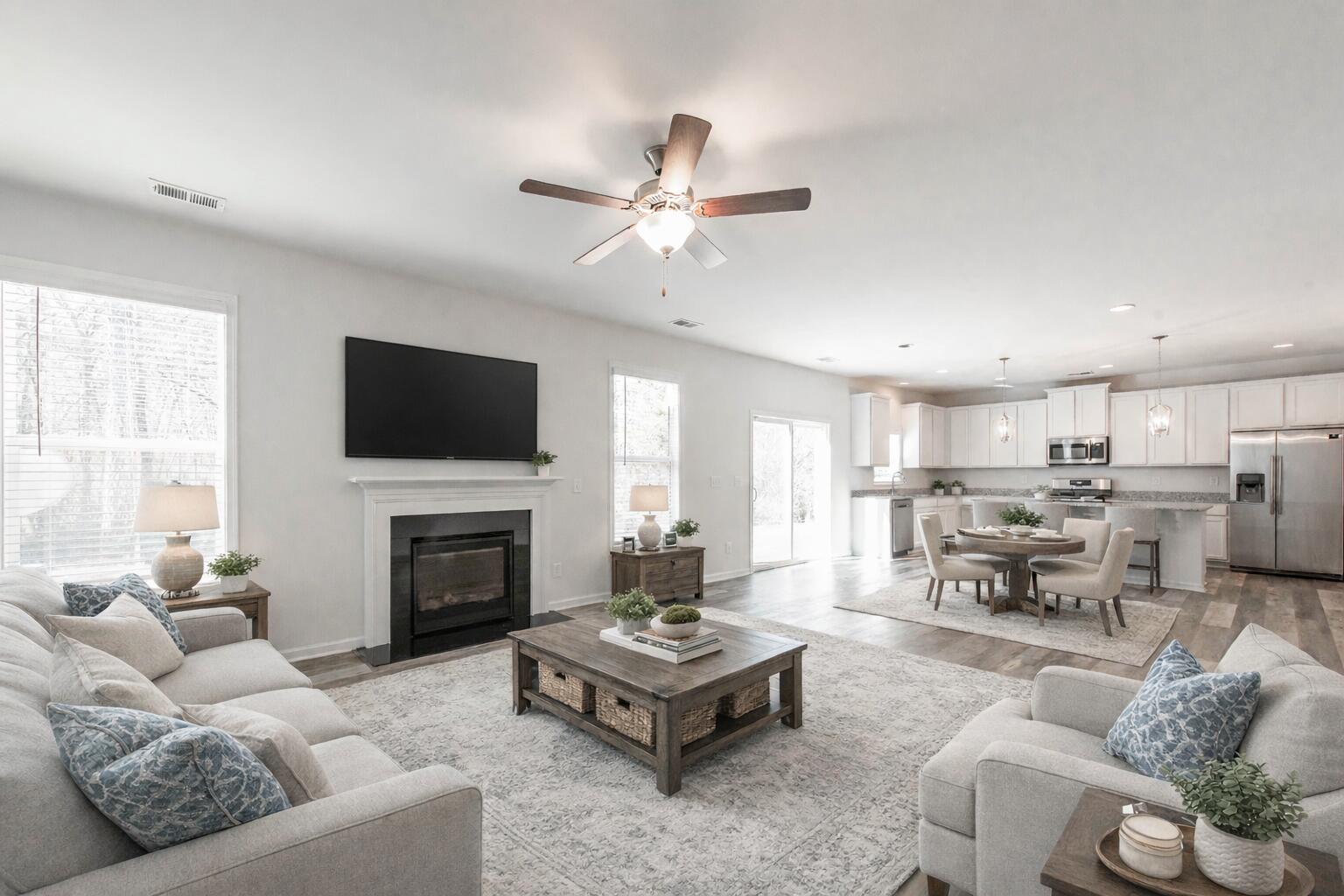 1051 Prides Crossing Aiken, SC 29801 - Photo 3 of 33 Living Room with Fireplace!