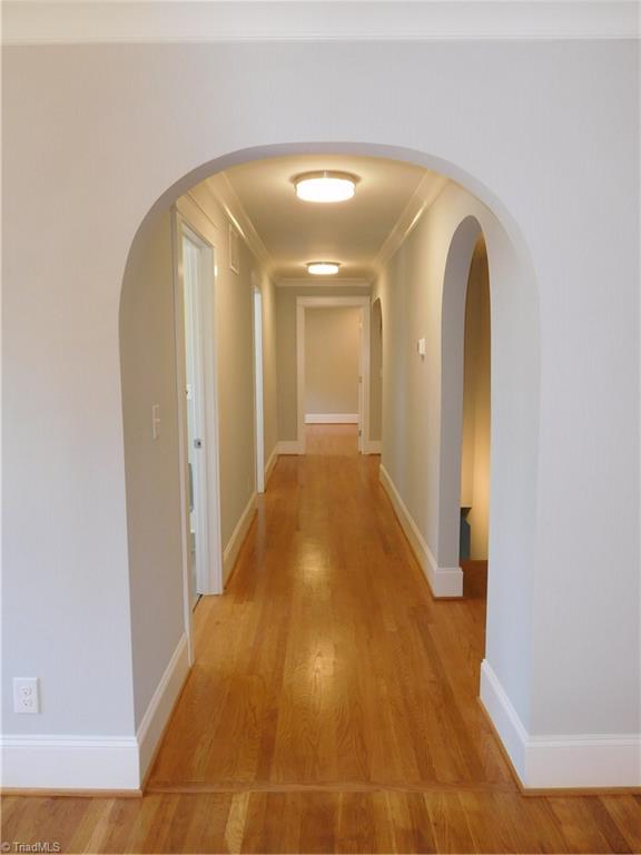 3545 Milhaven Road Winston-Salem, NC 27106 - Photo 13 of 30 Main Level Hallway. Notice the archways throughout.