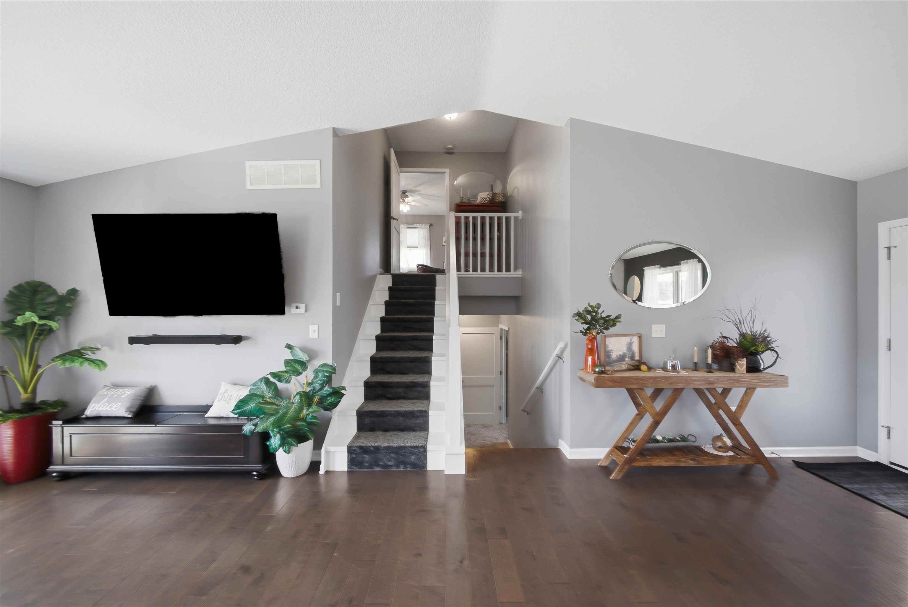 5287 East Canfield (5 Ac) Road Chana, IL 61015 - Photo 11 of 45 a living room with furniture and a flat screen tv