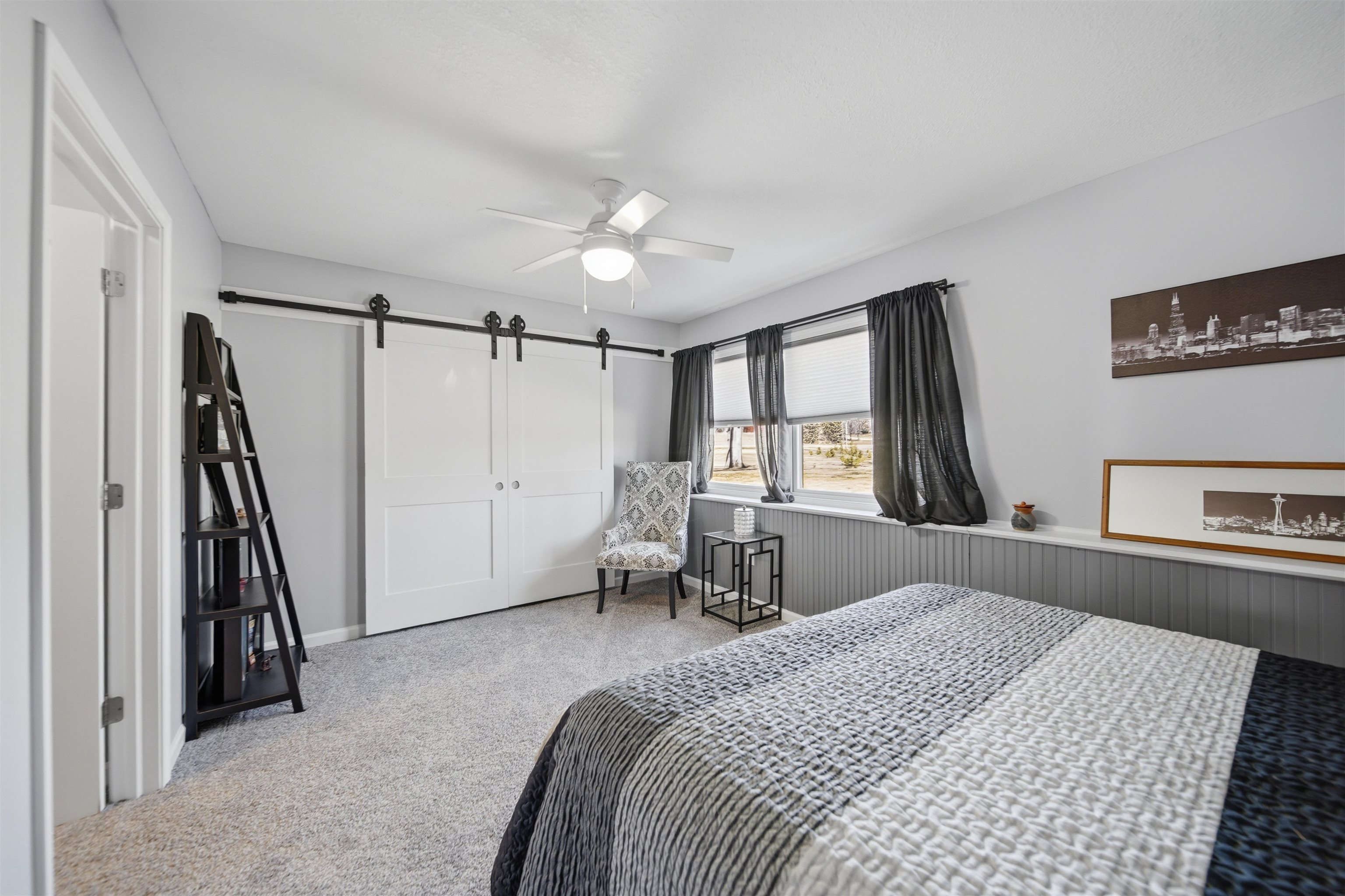 5287 East Canfield (5 Ac) Road Chana, IL 61015 - Photo 20 of 45 a bedroom with a bed and a window