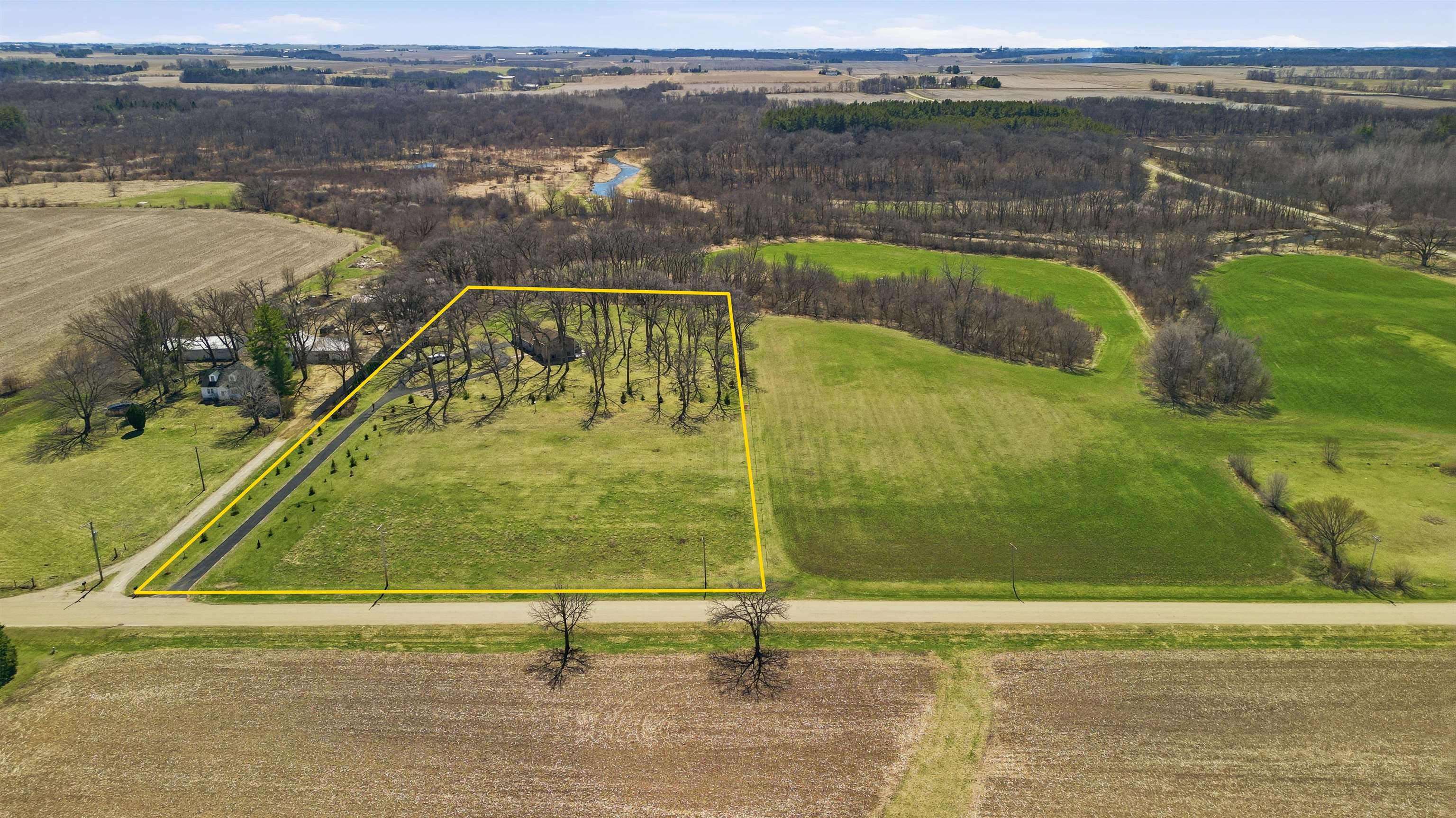 5287 East Canfield (5 Ac) Road Chana, IL 61015 - Photo 27 of 45 a view of a swimming pool with a lake view