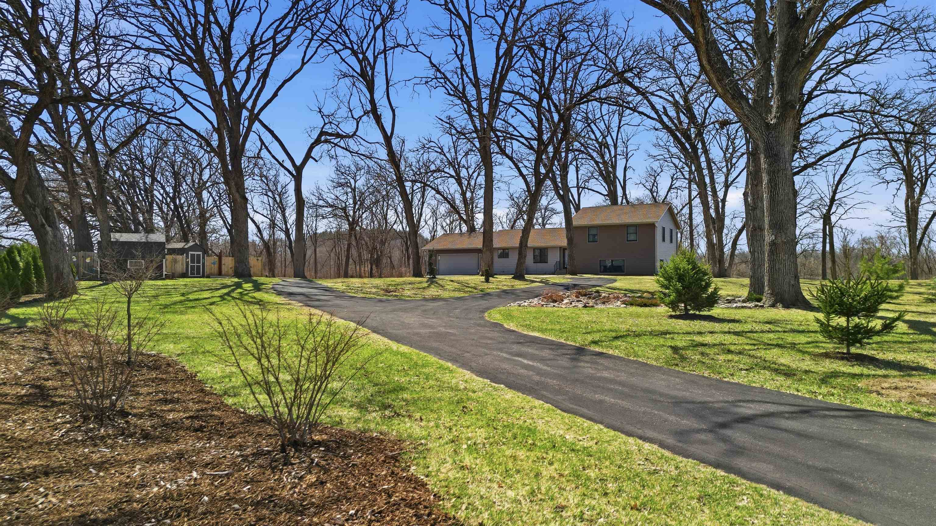 5287 East Canfield (5 Ac) Road Chana, IL 61015 - Photo 31 of 45 a view of yard with tree s
