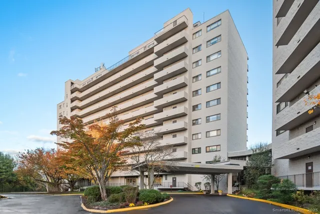 a front view of a building