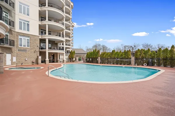 a view of outdoor space yard and swimming pool