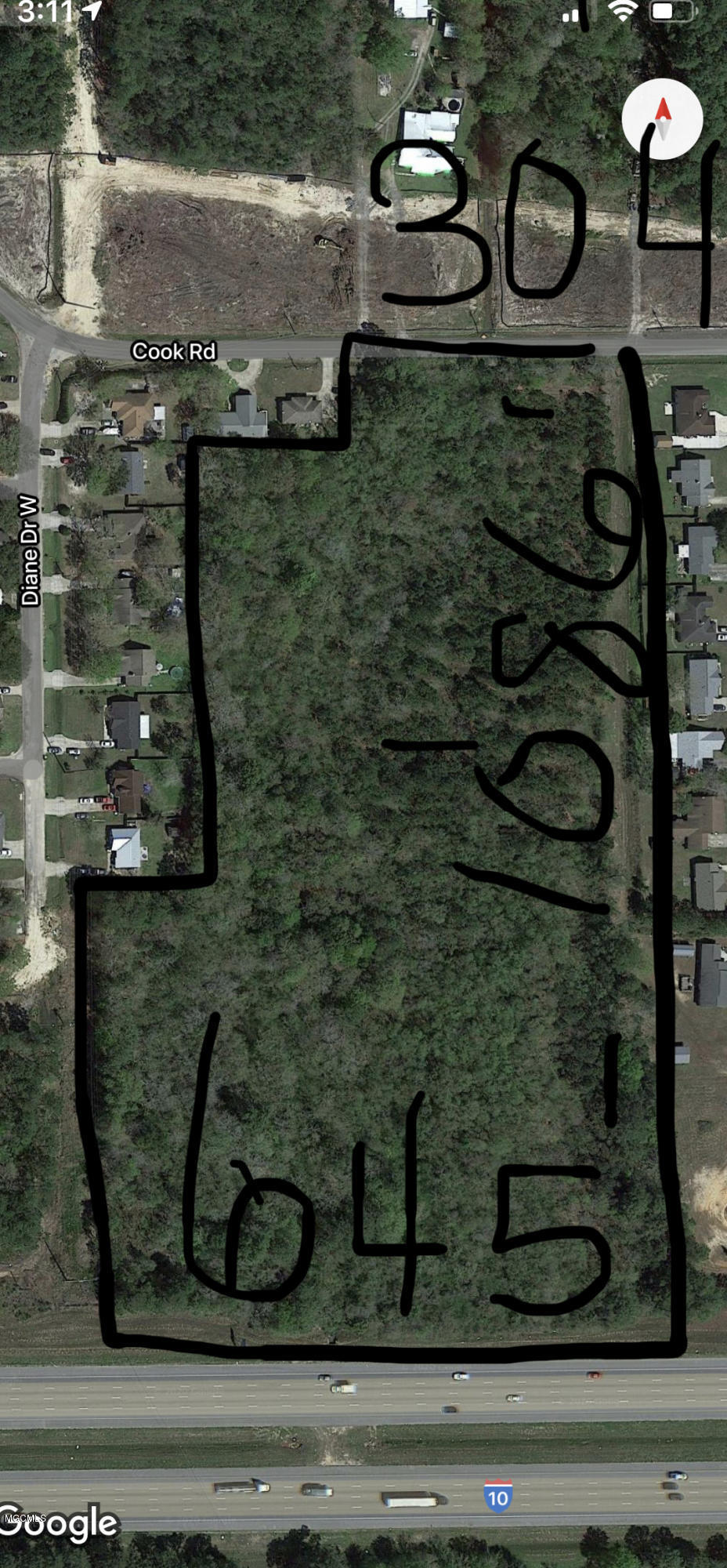 0 Cook Road Biloxi, MS 39532 - Photo 2 of 4 cook_rd_aerial_3