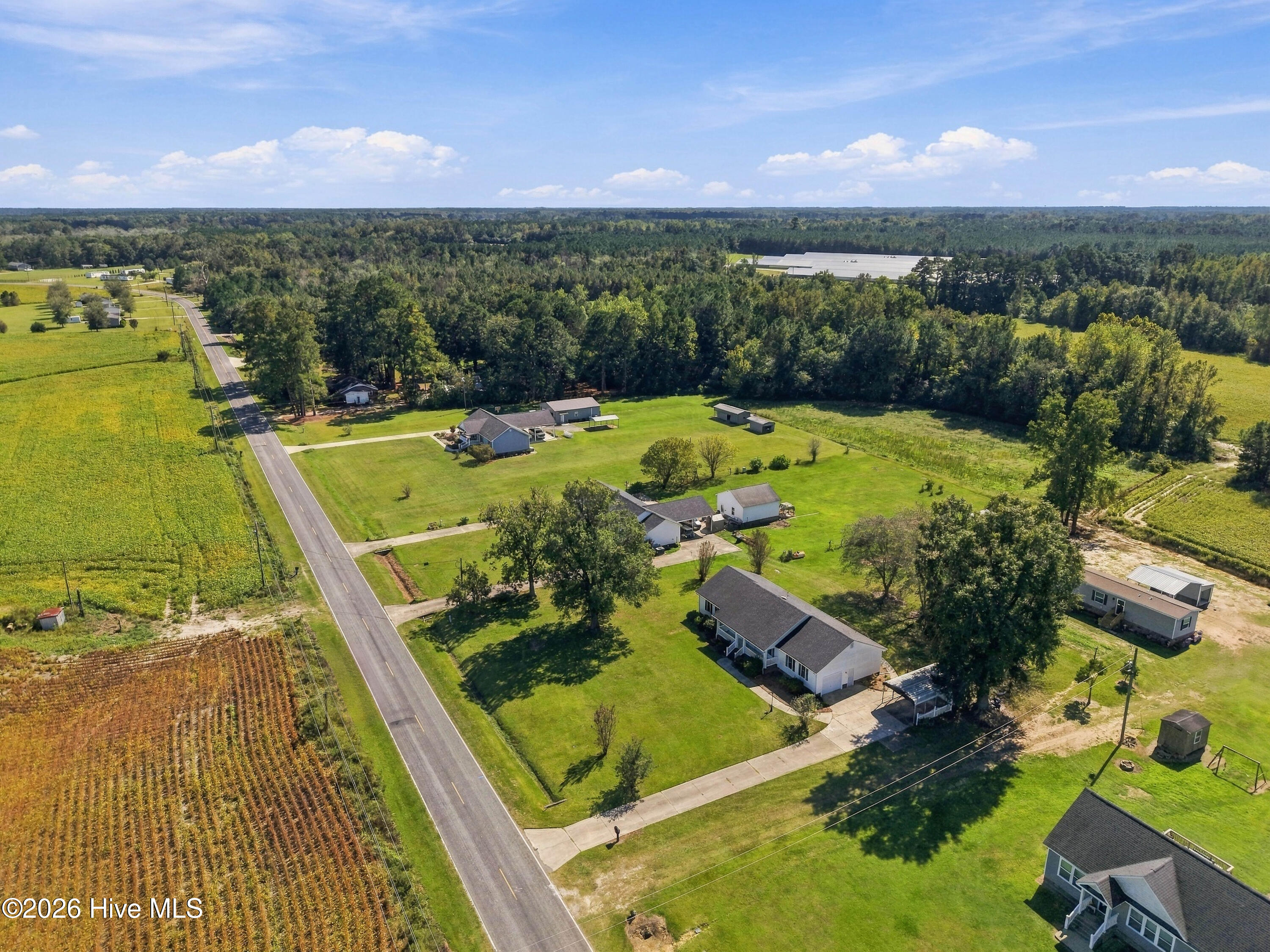 344 Ludie Brown Road Chinquapin, NC 28521 - Photo 41 of 47 41_front right aerial