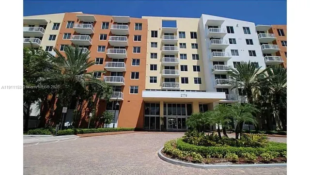 a front view of a building