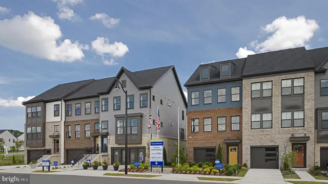 a front view of a building with street view