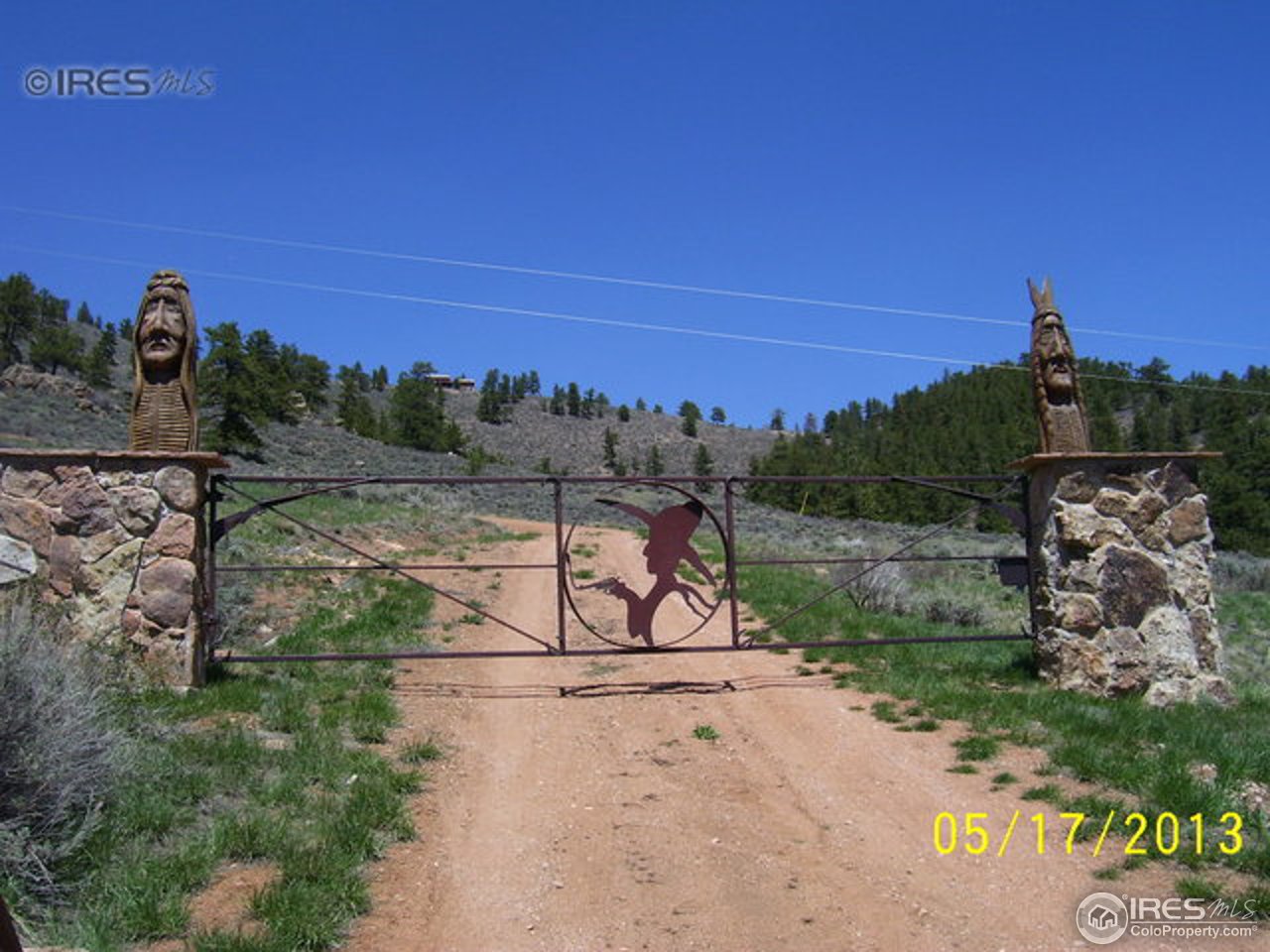 1232 Beartrap Road Red Feather Lakes, CO 80545 - Photo 25 of 25 Hand Forged Gate to 20 acres